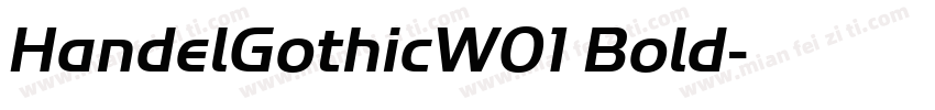 HandelGothicW01 Bold字体转换